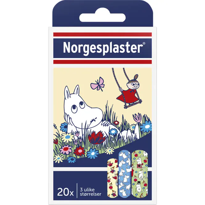 Hovedbilde Norgesplaster Moomin (Mummi) 20 stk