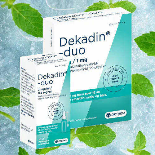 Dekadin-Duo Sugetabletter Mentol 36 stk