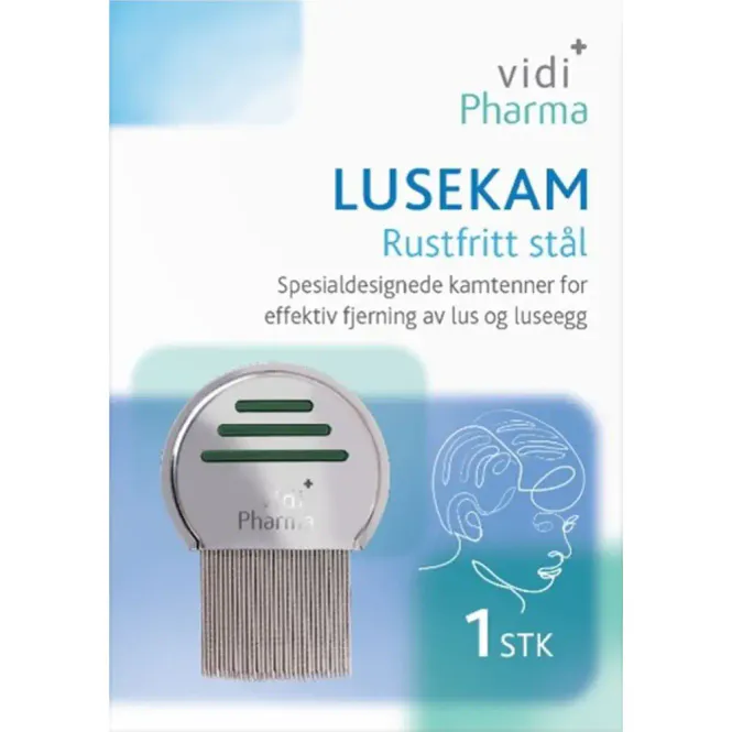 Hovedbilde Vidi Pharma Lusekam Rustfritt Stål 1 stk