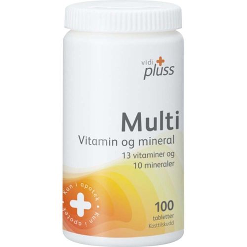 Vidi Pluss Multi Vitamin & Mineral 100 stk