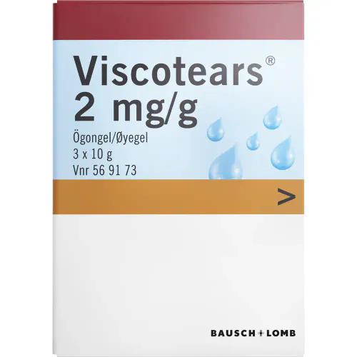 Viscotears Øyegel 3 x 10 g