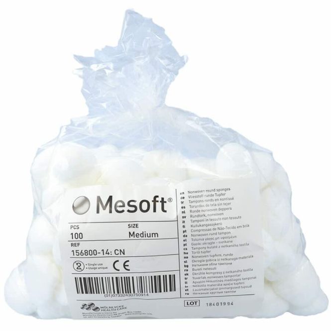 Hovedbilde Mesoft Usterile Tupfere Medium 100 stk 