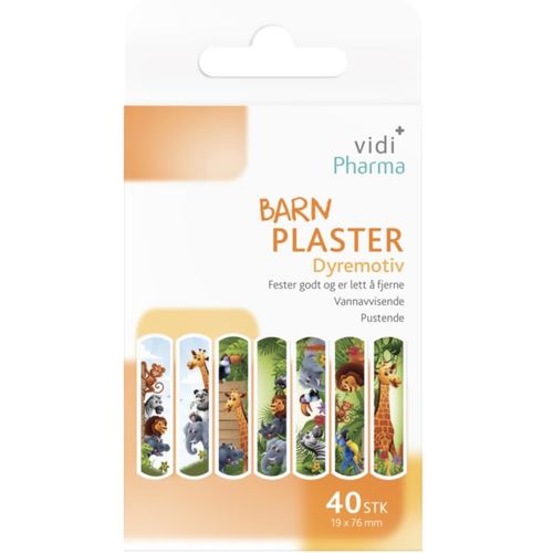 Vidi Pharma Barneplaster Dyremotiv 40 stk