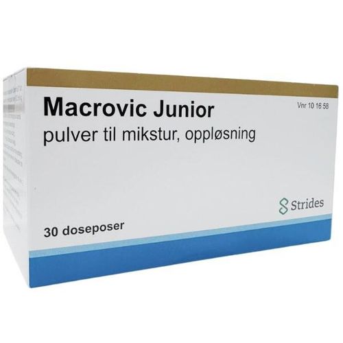Macrovic Junior Pulver Mikstur Sitron 30 doseposer