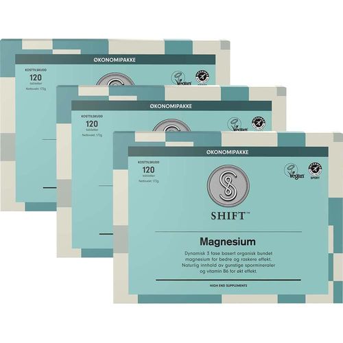 SHIFT Magnesium Megapack - 3 x 120 tabletter