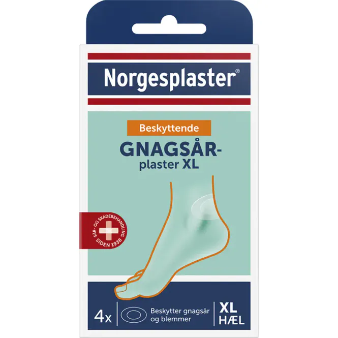 Hovedbilde Norgesplaster Gnagsårplaster Hæl XL 4 stk