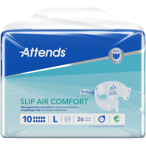 Attends Slip Air Comfort 10 L Teipbleier 26 stk