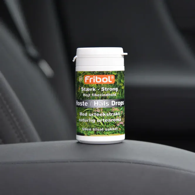 Hovedbilde Fribol Sukkerfri Hoste/Hals Drops Sterk 60 g