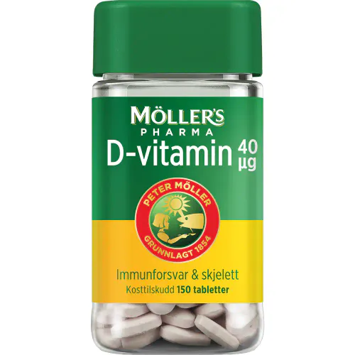 Møllers Pharma D-Vitamin 40 µg Tabletter 150 stk