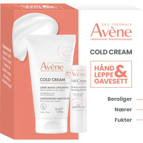 Avene Cold Cream Hand & Lip Gavesett