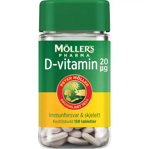 Møllers Pharma D-Vitamin 20 µg 150 tabletter