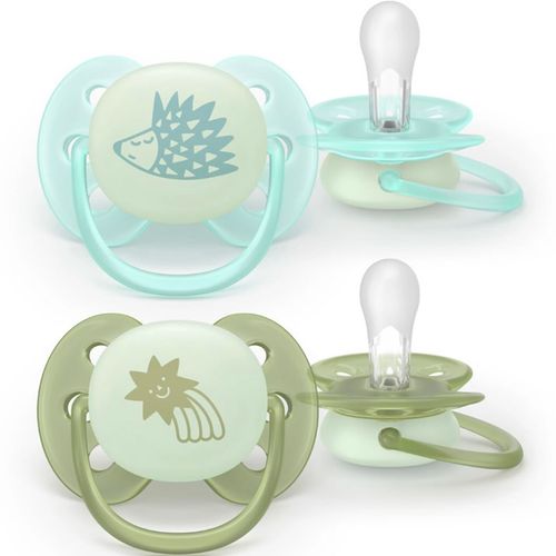Avent Ultra Soft Narresmokk Nighttime 0-6 mnd Turkis Grønn 2 stk