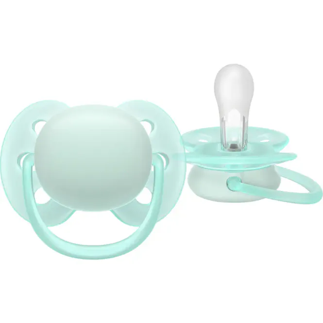 Hovedbilde Avent Ultra Soft Narresmokk 0-6m Gul/Turkis 2 stk