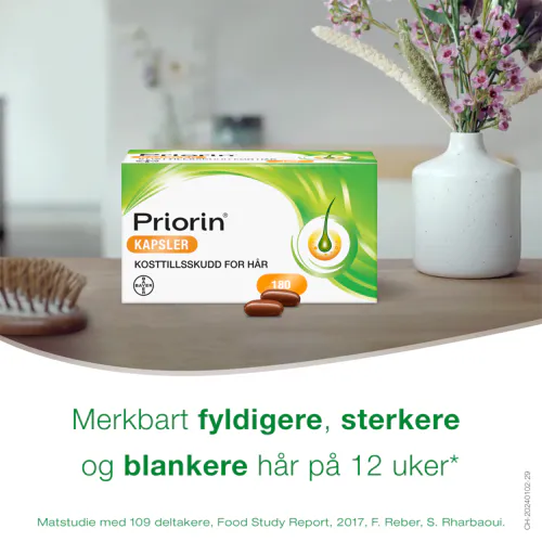 Priorin Kosttilskudd Kapsler 180 stk