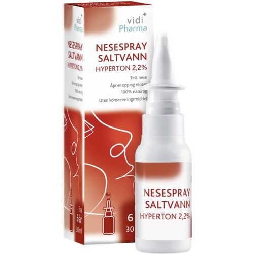 Vidi Pharma Nesespray Saltvann Hyperton 2,2% 30 ml