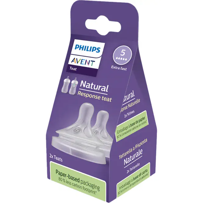 Hovedbilde Avent Natural Response Flaskesmokk Flow 6m+ 2 stk