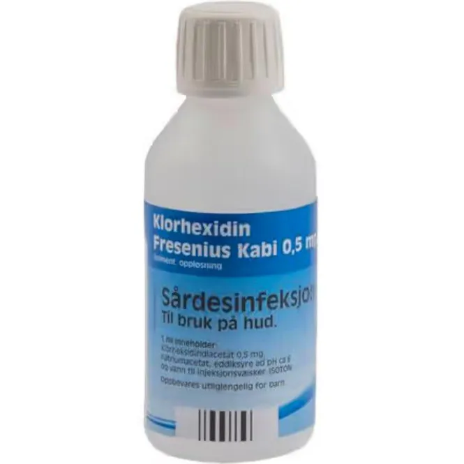 Hovedbilde Klorhexidin Liniment 0,5 mg/ml 125 ml