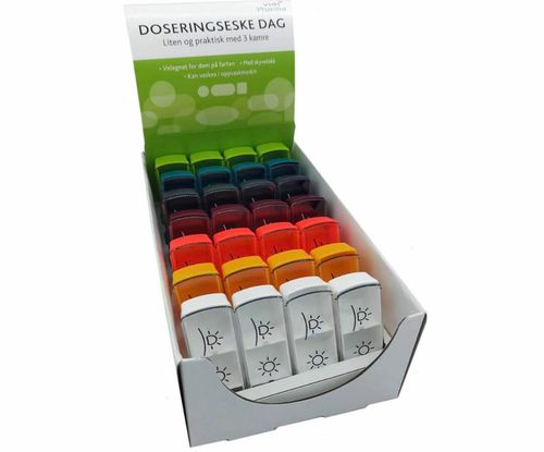 Vidi Pharma Doseringseske Dag m/ 3 Kamre 1 stk