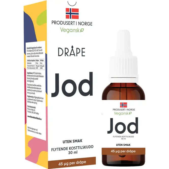 Hovedbilde Dråpe Vegansk Jod 30 ml