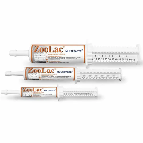 Zoolac Multi Paste Tilskuddsfôr Til Dyr 4 x 60 ml 