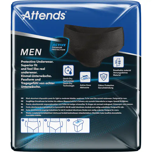 Attends Men Protective Underwear Buksebleie 3 L 10 stk