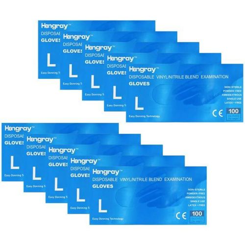 Hongray Nitril Hansker L Klinikkpakke - 10 x 100 stk