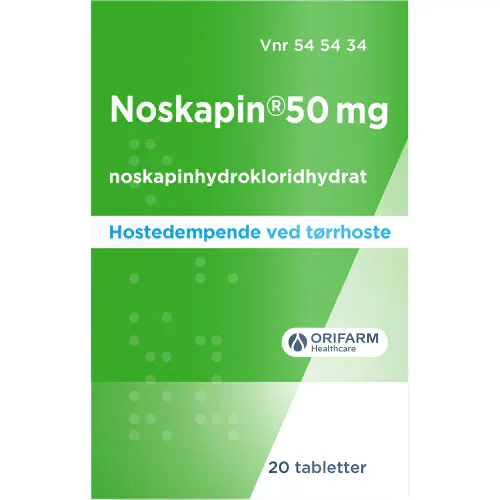 Noskapin 50 mg Tabletter 20 stk
