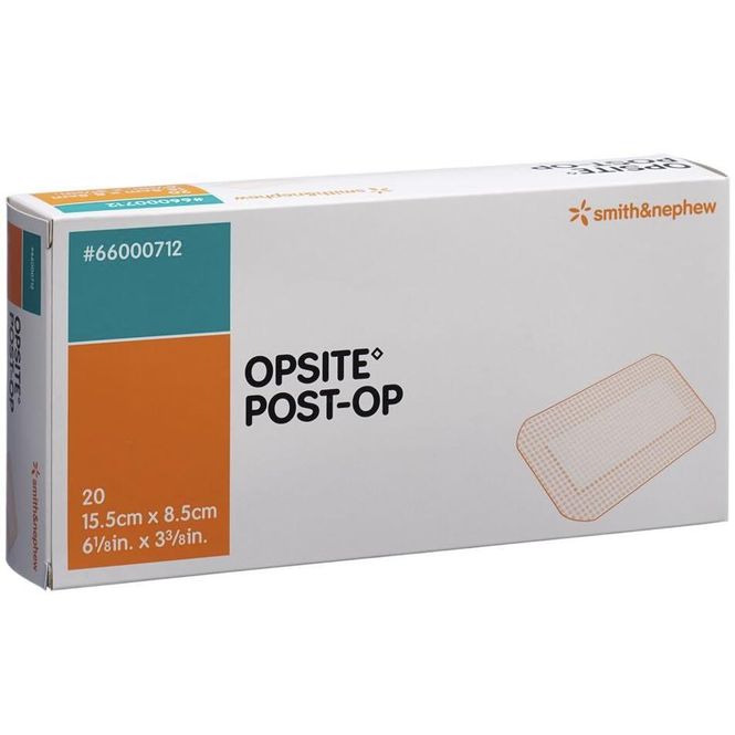 Hovedbilde Opsite Post-Op Steril Filmbandasje 15,5x8,5 cm 20 stk