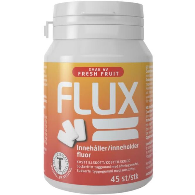 Hovedbilde Flux Fresh Fruit Tyggegummi m/ Fluor 45 stk