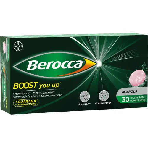 Berocca Boost Acerola Brusetabletter 30 stk