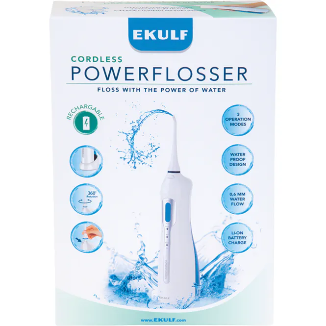Hovedbilde Ekulf PowerFlosser Cordless Elektrisk Munndusj 1 stk