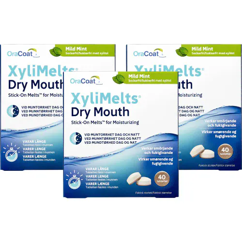 XyliMelts Mild Mint Megapack - 3 x 40 tabletter