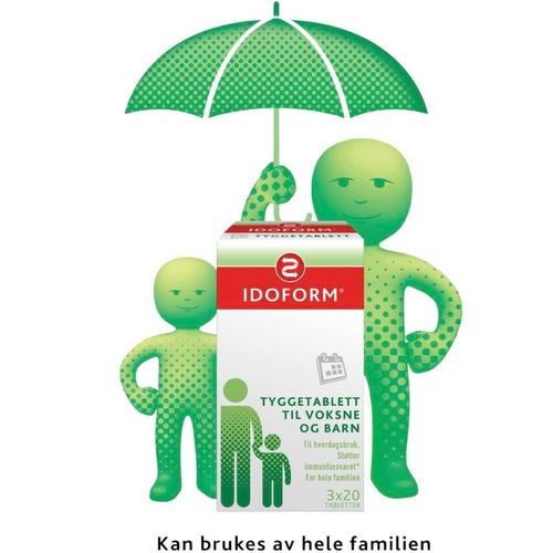 Idoform Tyggetabletter m/Probiotika 3 x 20 stk