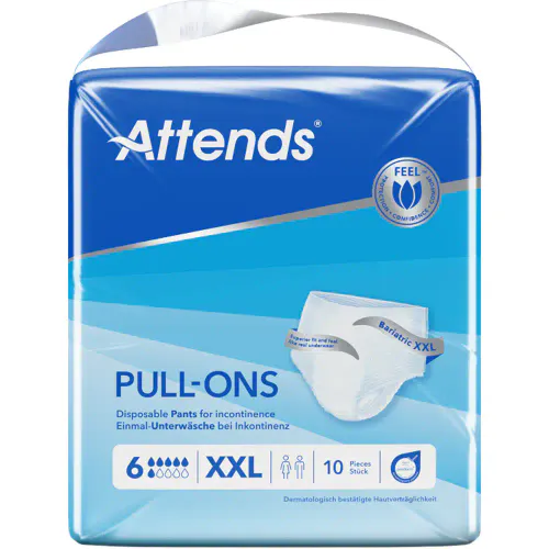 Attends Pull-Ons 6 XXL Buksebleier 10 stk