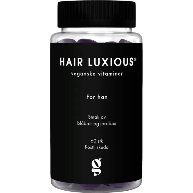 Hovedbilde Hair Luxious For Han Blåbær & Jordbær Gummies 60 stk
