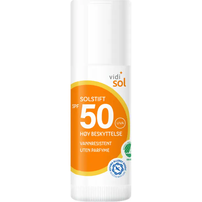 Hovedbilde Vidi Solstift SPF50 18 ml