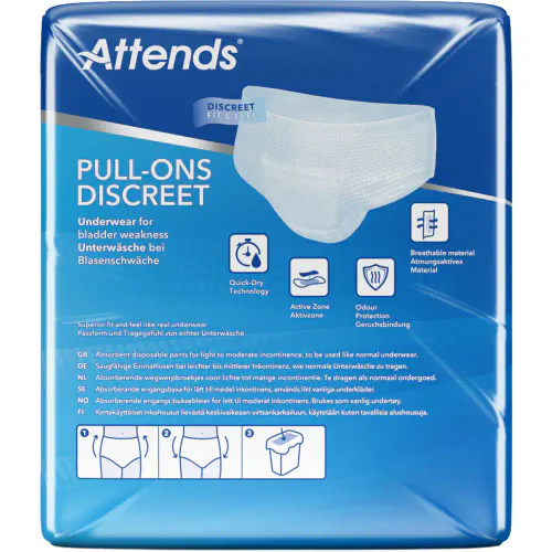 Attends Pull-Ons Discreet 3 L Buksebleier 10 stk